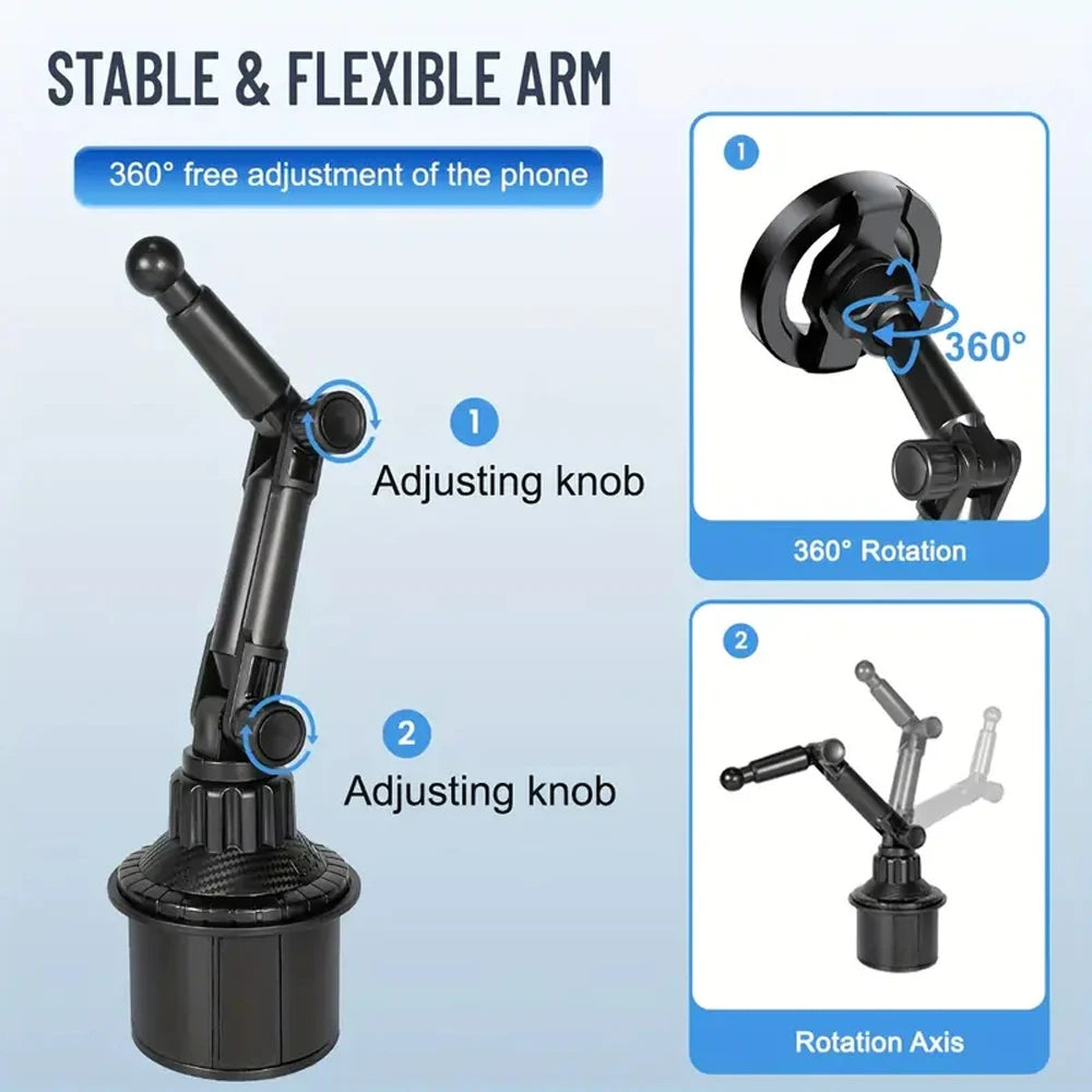 Soporte Magnético MagSafe para Auto – Firme y Ajustable IPHONE 15 16 17