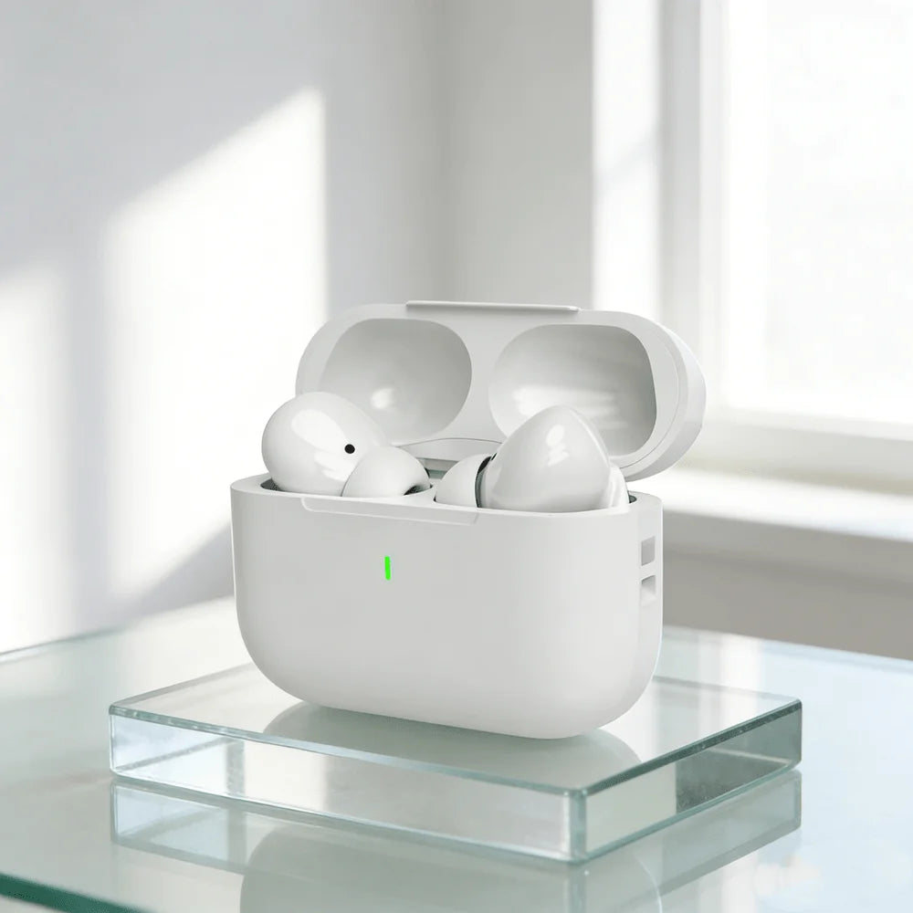 Audífonos Inalámbricos Pro – Estilo AirPods, Sonido HD y Baja Latencia 🎧